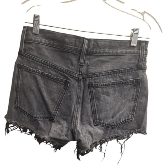 MADEWELL Women's Relaxed Denim Shorts Cutoffs Bienville Grey Wash Button Fly 23 - Picture 8 of 14